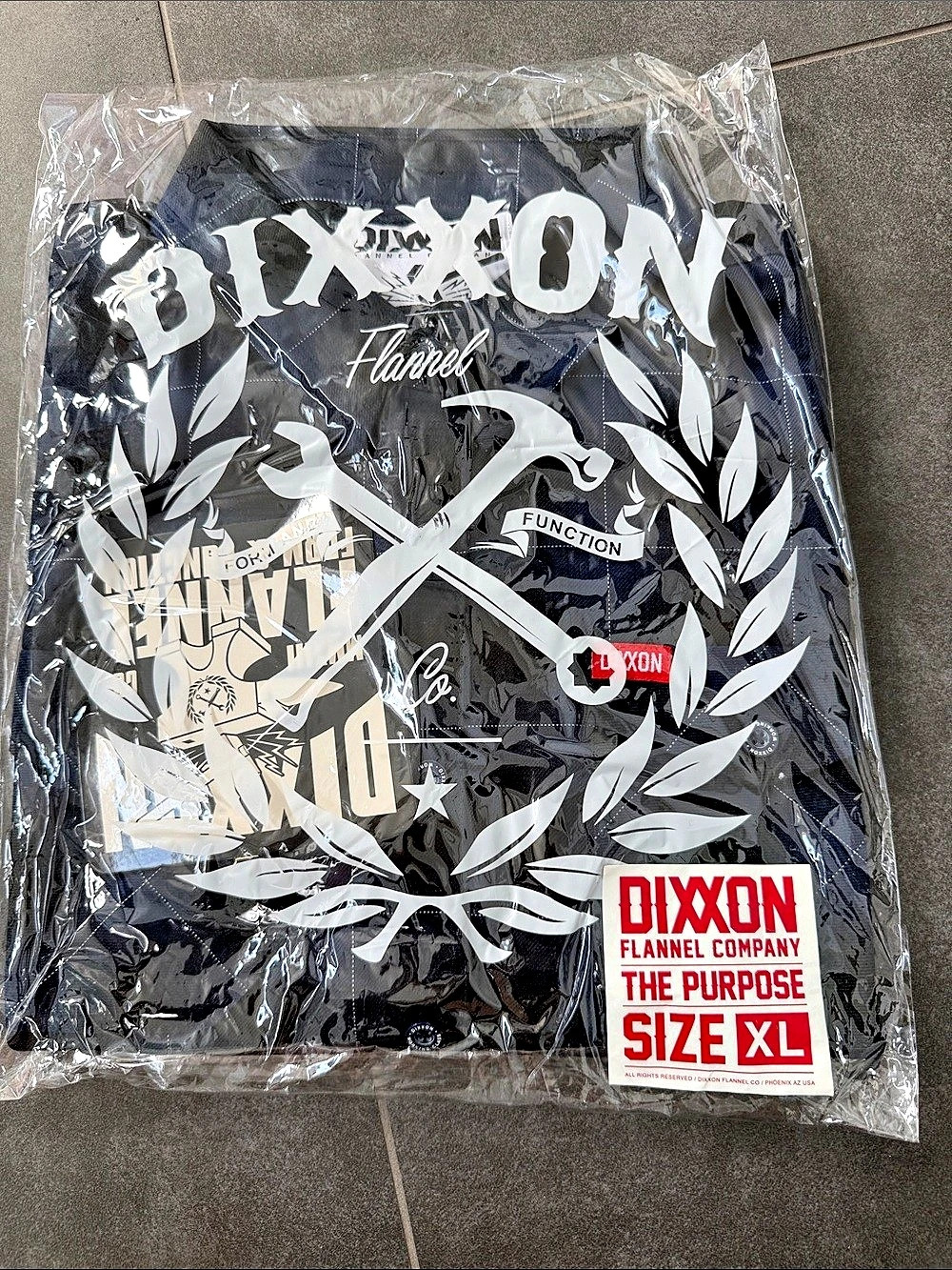 DIXON The Purpose Graphic Tee Black & White Size XL NWT